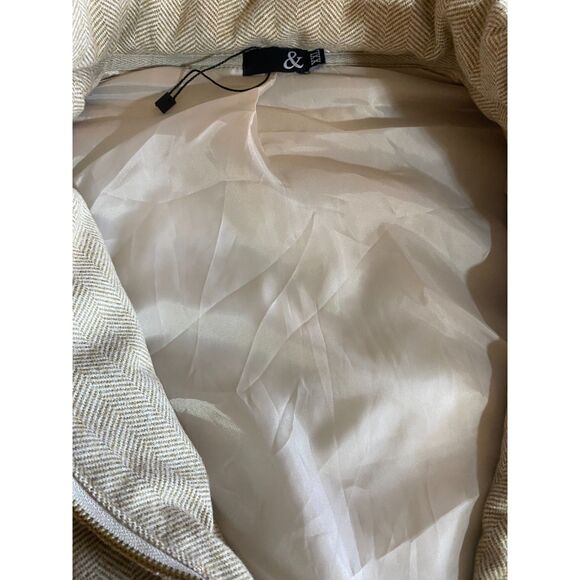 Women’s Beige Ampersand Zip Vest XXL – Warm Casual Outerwear - Picture 6 of 6